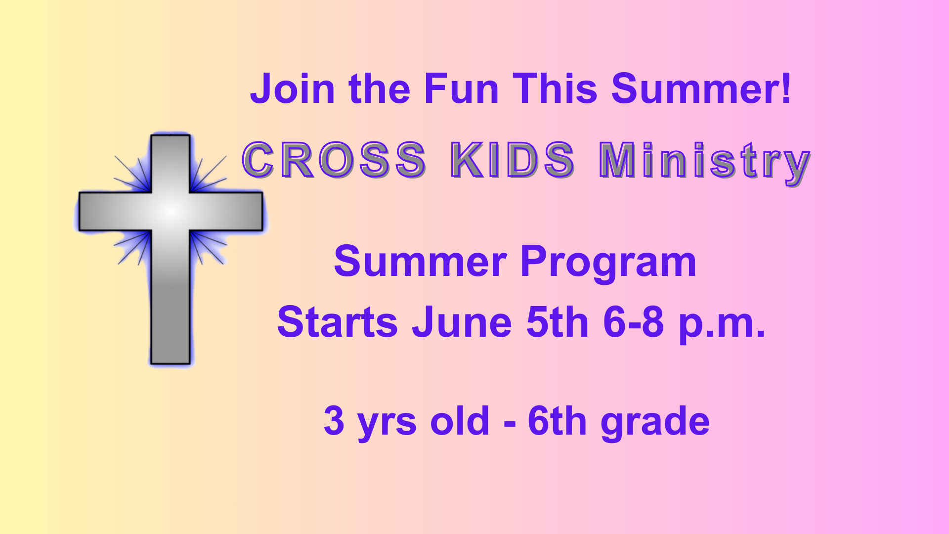 Cross Kids Summer Program