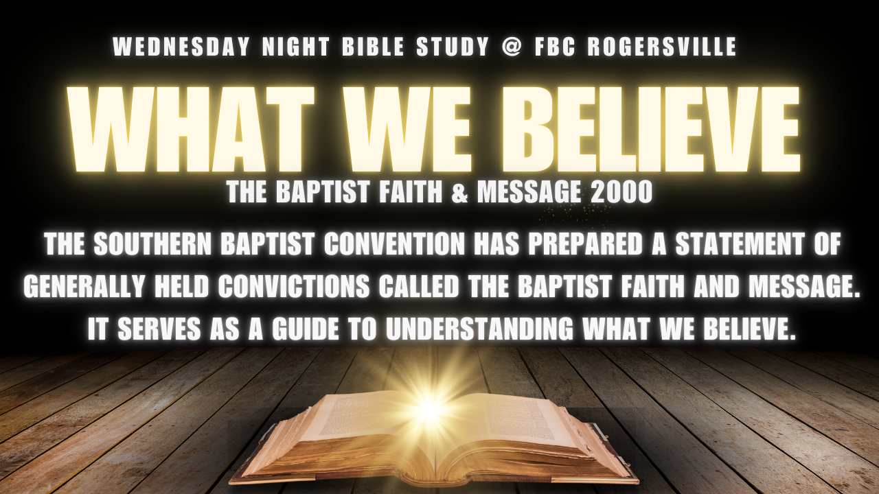 Wednesday Night Bible Study at FBC Rogersville